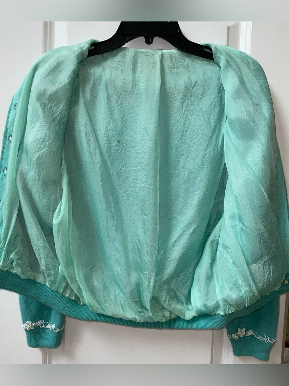 Vintage 50’s-60’s Glass Beaded Cardigan - Picture 12 of 15